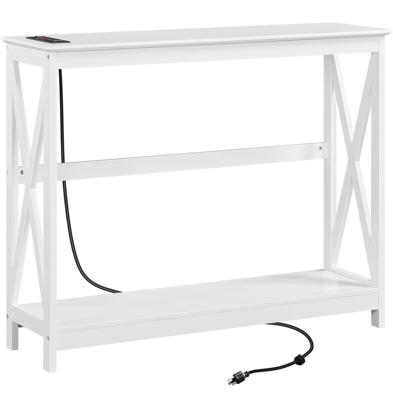 Breakwater Bay 40'' W Console Table with USB Ports and Outlets